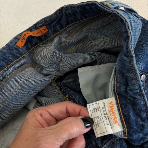 Vigoss‎ Bootcut  Women’s Blue Jeans Size 11/12 Faded Distressed Cowgirl Western - Picture 11 of 14